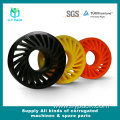 160*65*50 Durable PU Rubber Carton Paper Sun Wheel